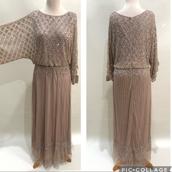 Pisarro Nights long sleeve mother bride dress 8p - Picture 2 of 9